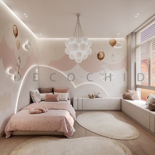 تخت دخترانه برای اتاق کوچک