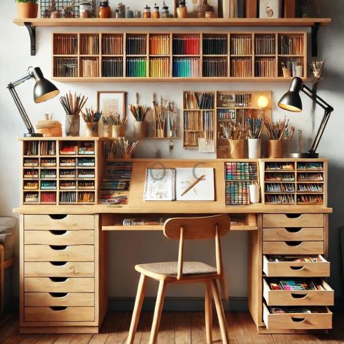 دکوراسیون اتاق کار هنری