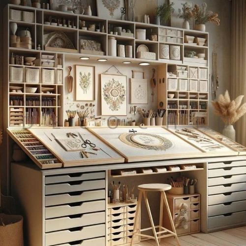 چیدمان هنری اتاق کار