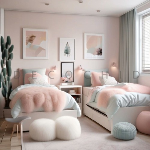 اتاق خواب مشترک خواهر و خواهر