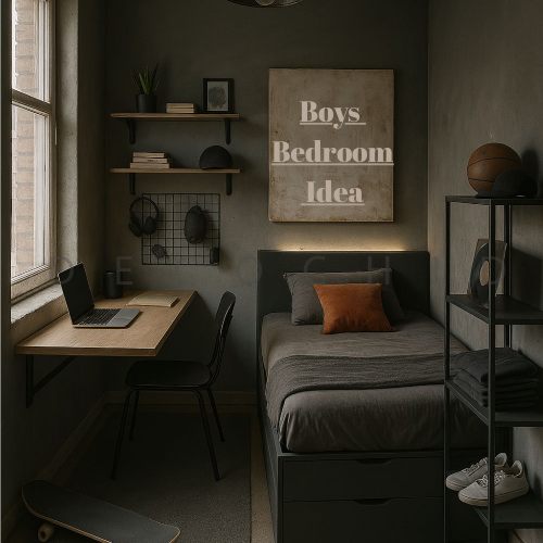 اتاق خواب پسرانه جوان مشکی