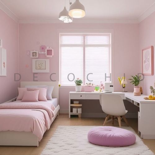 دکوراسیون اتاق خواب مینیمال دخترانه
