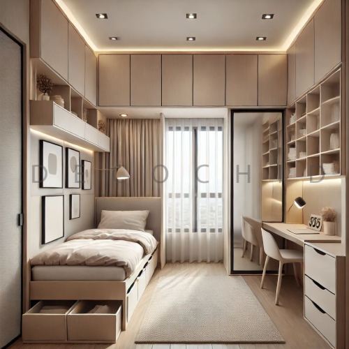 طراحی اتاق خواب مینیمال پسرانه