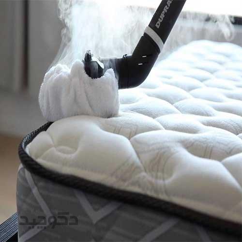 شستن تشک تخت با بخارشوی