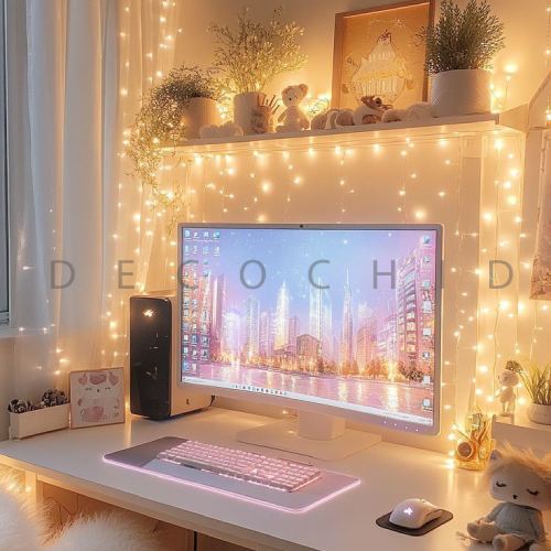 تزیین میز تحریر با ریسه