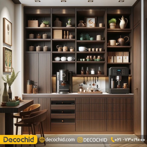 کابينت ام دی اف با کافي بار