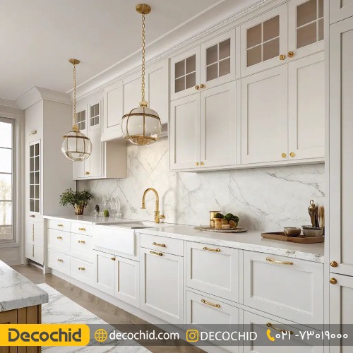 کابینت آشپزخانه ممبران سفید