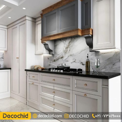 مدل کابینت آشپزخانه نئوکلاسیک