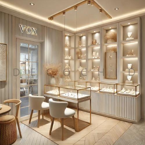 طراحی مغازه طلا فروشی کوچک