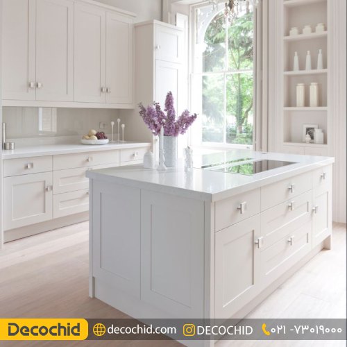 کابینت انزو سفید صدفی