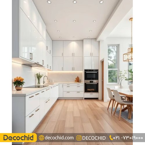 کابینت وکیوم سفید ساده