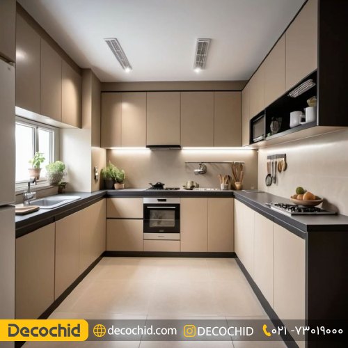 کابینت آشپزخانه وکیوم ساده
