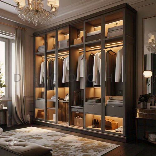 نورپزداری کلوزت روم در اتاق خواب کوچک