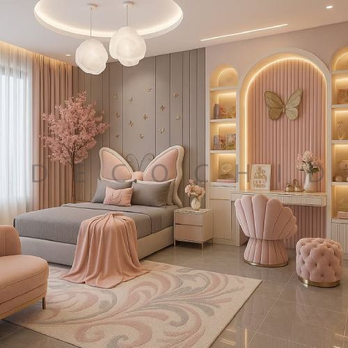 اتاق خواب دخترانه لاکچری نوجوان