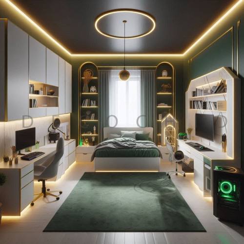 طراحی اتاق پسرانه لاکچری