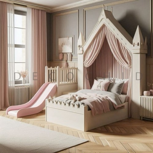 مدل تخت خواب دخترانه پرنسسی