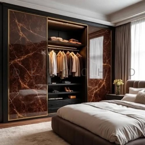 مدل کمد دیواری جدید طرح سنگ