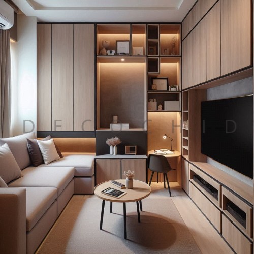 کمد دیواری پذیرایی کوچک