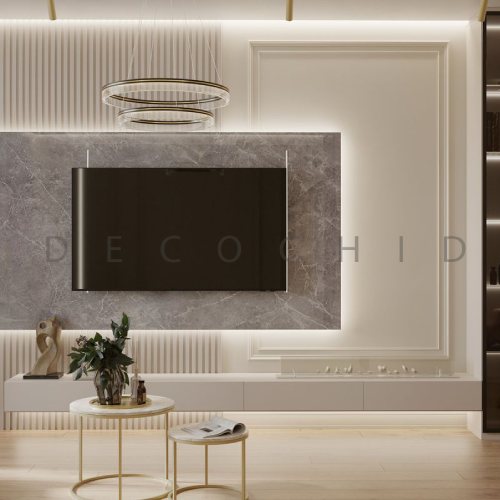 TV WALL جدید سبک نئوکلاسیک