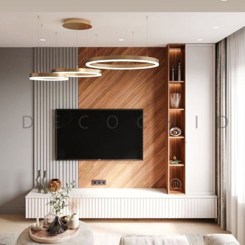 تی وی وال سفید گردویی