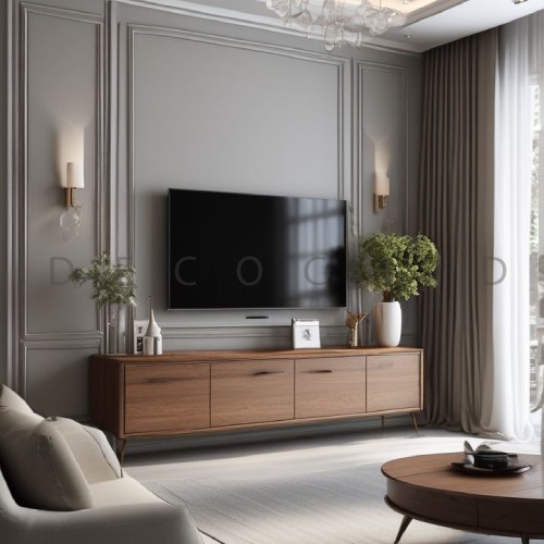  تی وی وال نئوکلاسیک ساده