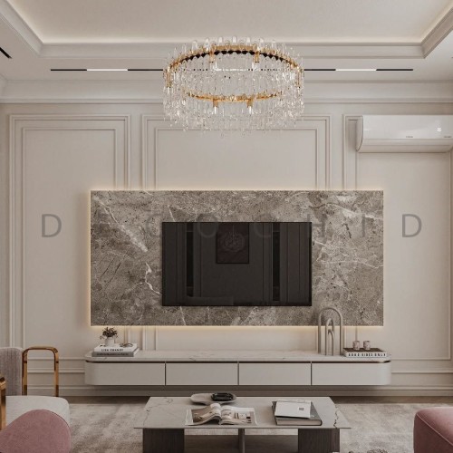 تی وی وال نئوکالسیک با سنگ کلکته