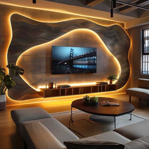  تی وی وال لاکچری