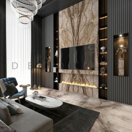 تی وی وال لاکچری با اسلب های بزرگ