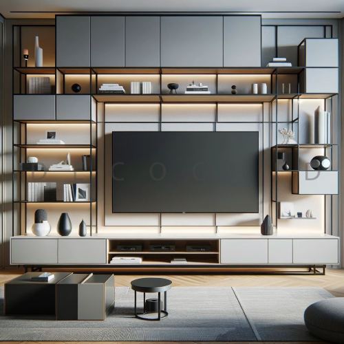 تی وی وال لاکچری فلزی