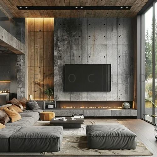 تی وی وال لاکچری میکرو سمنت