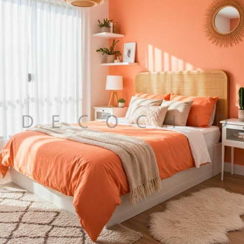 اتاق خواب دخترانه رویایی نارنجی مرنجانیط