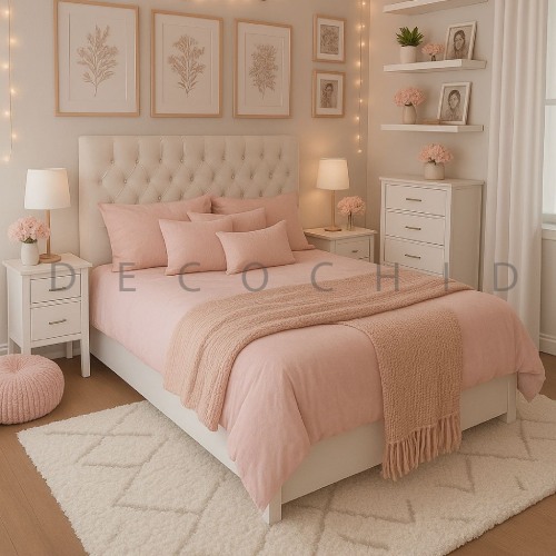 اتاق خواب دخترانه رویایی مدرن