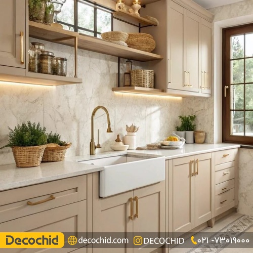 کابینت سفید کرم