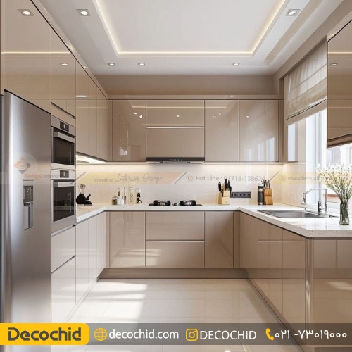 کابینت سفید نسکافه ای