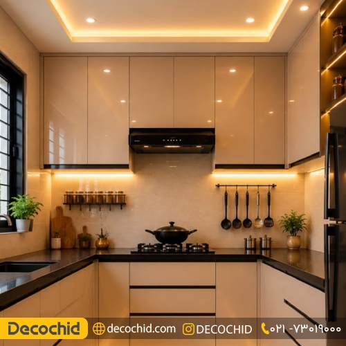 نورپردازی در کابینت مینیمال