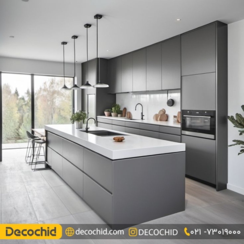 دستگیره مخفی کابینت مدرن مات