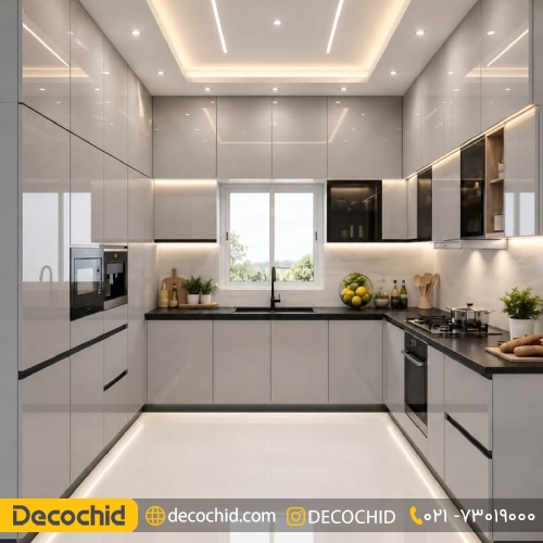 کابینت مدرن براق