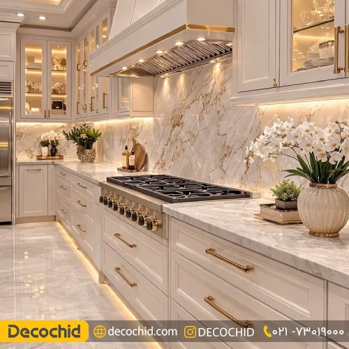 نورپردازی کابینت کلاسیک
