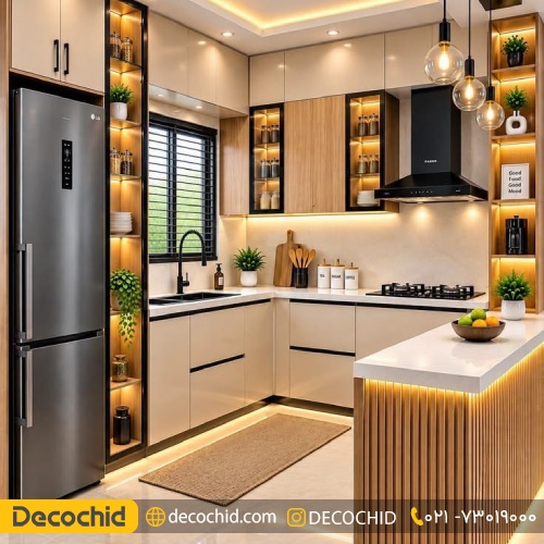 نورپردازی کابینت مدرن
