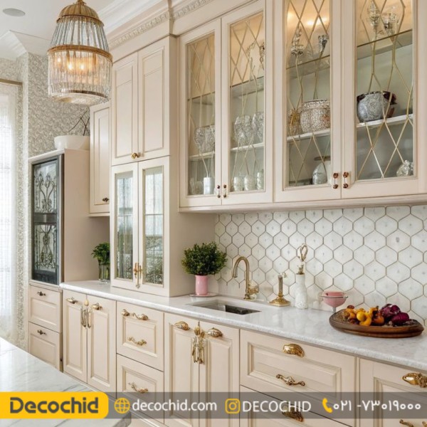 نورپردازی کابینت نئوکلاسیک