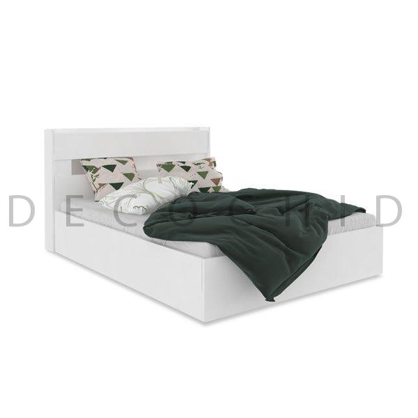 تخت خواب دو نفره بدون کشو سفید آدونیس عرض ۱6۰