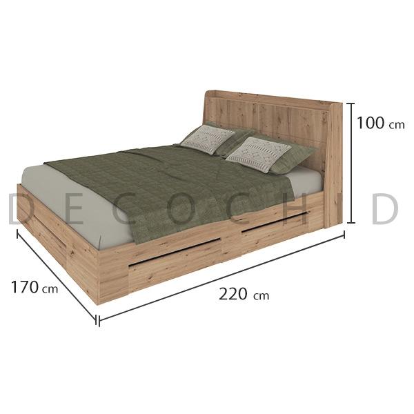 ابعاد تخت خواب دو نفره آکو عرض 160