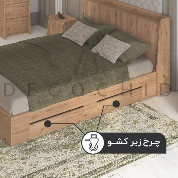 تخت خواب دو نفره آکو عرض 160