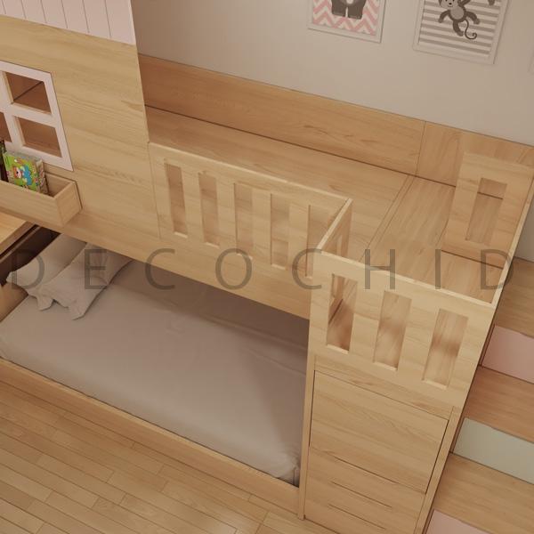 تخت خواب دو نفره گردویی D.1119