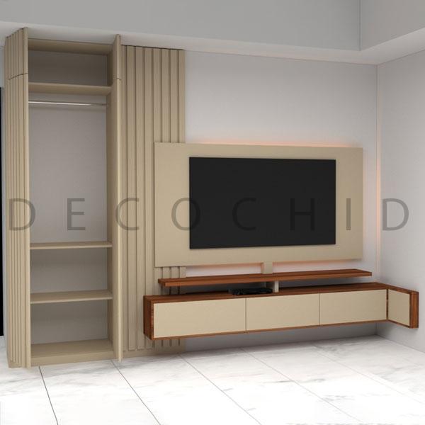 میز تلویزیون کرم فندوقی D.6008