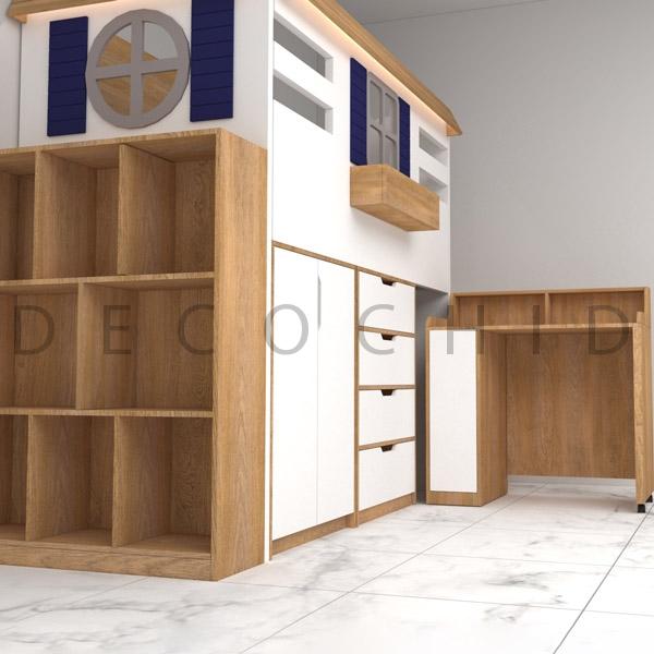 میز تحریر تخت خواب چند منظوره D.1129