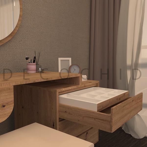 میز آرایش گردویی D.8008