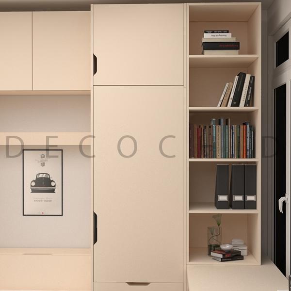 تخت خواب یک نفره کرم D.1139