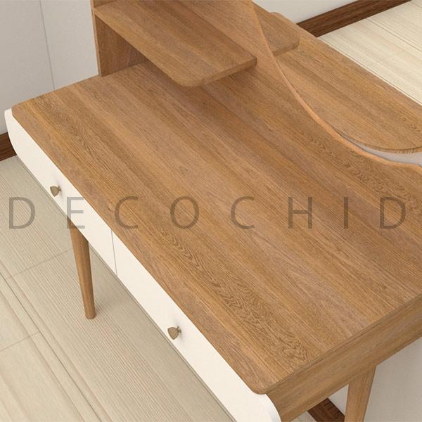 میز آرایش سفید گردویی D.8010