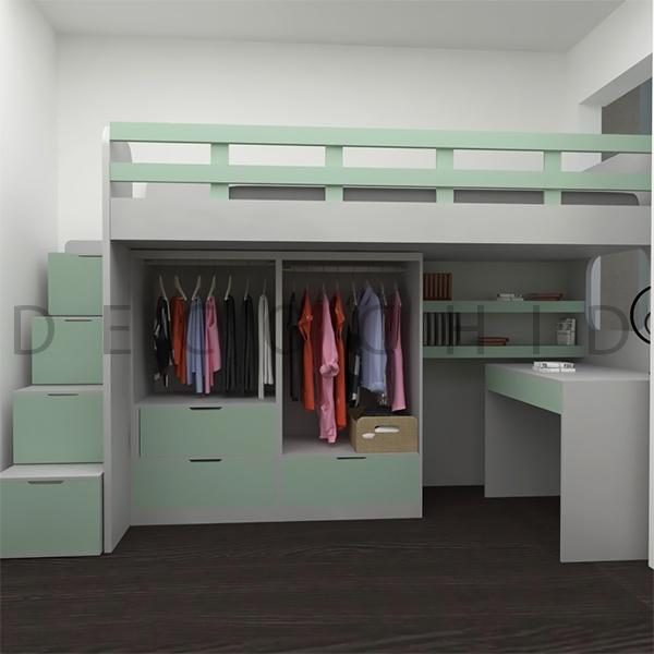 عکس تخت خواب دو طبقه D.1150